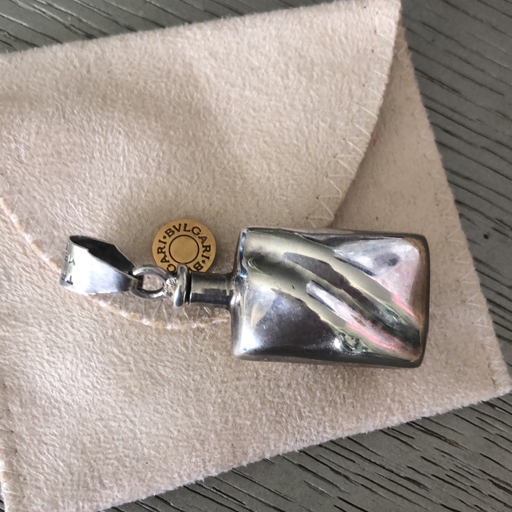 925 Silver Mexico Rectangular Perfume Bottle Bead… - image 7